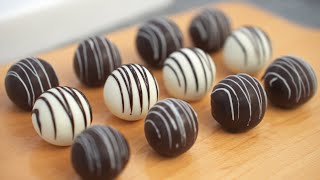 ช็อกโกแลตโอริโอ้ทรัฟเฟิล [ต้องการส่วนผสม 3 อย่างเท่านั้น] Oreo Truffle Chocolate