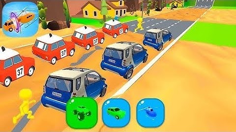 SHAPE SHIFTING game MAX 🚙🚘🚁 Gameplay Levels Walkthrough iOS, Android level (43-47)