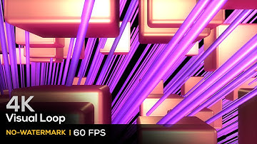 4K VISUAL LOOP ANIMATION RESOLUME (VJ LOOP) - 3D TUNNEL LUXURY