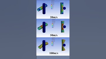 Collision of pipe on rigid bar || Explicit dynamics || Ansys ||