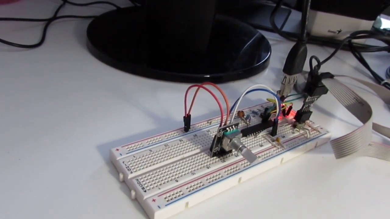 Interrupt free quadrature decoder AVR library - YouTube