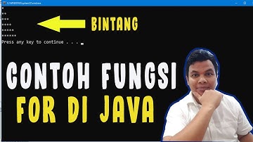 CONTOH PROGRAM JAVA BINTANG DENGAN PERULANGAN FOR