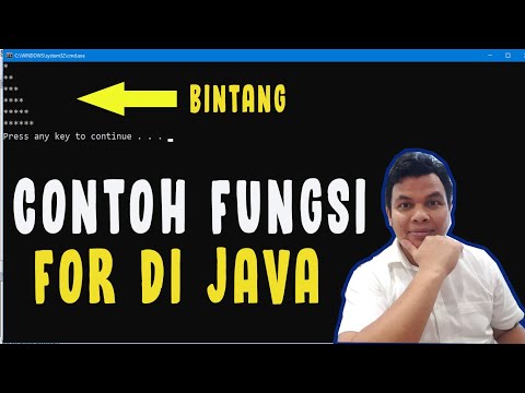 CONTOH PROGRAM JAVA BINTANG DENGAN PERULANGAN FOR