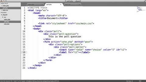 Synapseindia php development Build A Poll With PHP Writing the HTML