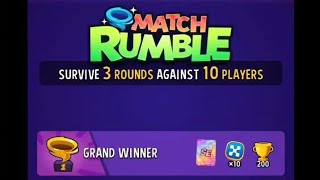 Match Rumble Grand Winner #matchmasters #artgaming