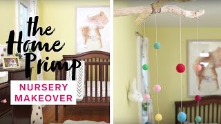 Baby Nursery Gets A Major Makeover On A Budget | DIY Mobile | The Home Primp