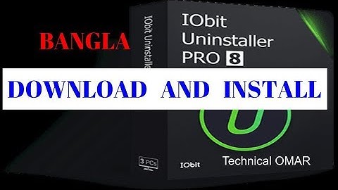 how to free download and install iobit uninstaller bangla