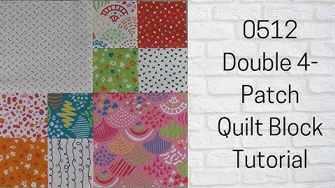 0512 Double Four Patch Quilt Block Tutorial | Block of the Day 2023 | Rotary Cutting | AccuQuilt