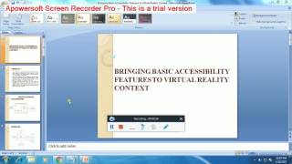 IEEE 2016-2017 EMBEDDED BRINGING BASIC ACCESSIBILITY FEATURES TO VIRTUAL REALITY CONTEXT Wealth