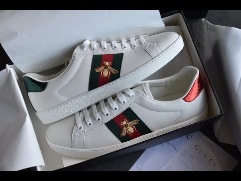 UNBOXING REVIEW:Gucci Ace Bee 