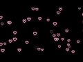 Pastel pinkneon light hearts flying  heart background  wallpaper heart  animated background