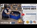 Industrial Store Plastic Crate Model 100 Solid | Durable Industrial Storage Crate in Pakistan