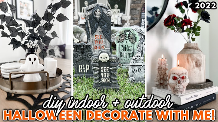 EASY HALLOWEEN DECORATE WITH ME 2022 👻🕸 | DIY Indoor + Outdoor Halloween Decorations For Your Home!