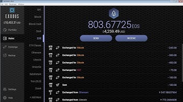 How to Transfer EOS Tokens from EXODUS to SimplEOS Mainet Wallet