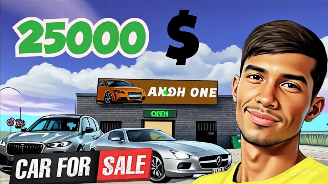 I MAKE 25000$ BY SALLING BMW AND MERCEDES IN CAR FOR SELL MOBILE GAME PLAY ⏯️ 😎