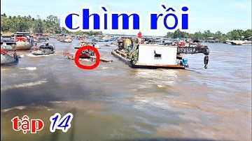 Chìm tàu kéo sà lan ở cống 7 cửa Trà Vinh, Tugboat sank when across the drain