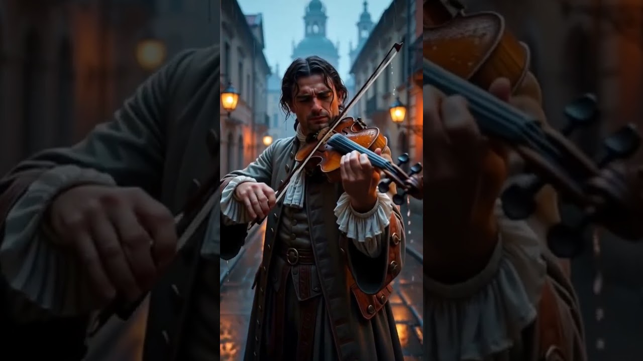 Vivaldi playing in the RAIN? 🎻🌧️ (Unbelievable) 