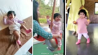 Aila Baby cute Playing and walking with Alya manasa video |alya mansa daughter aila atrocity