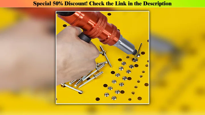 Get Upgrade Electric Rivet Gun 2.4mm-4.8mm Riveting Adapter Insert Cordless Drill Aluminum Rivet Nu