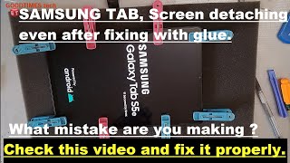 Samsung S5e Tab screen detached by itself | how to fix.