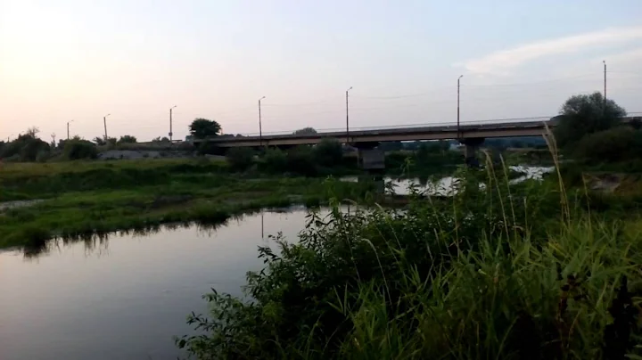 A small river named Usmanka near Voronezh (Russia) at the sunset