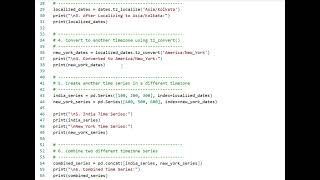 Time Zone Localization and Conversion