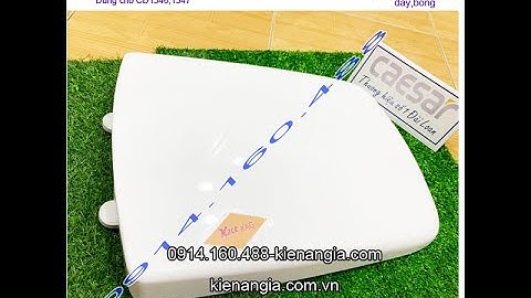 Nắp bồn cầu rơi êm hình thang  chính hãng Caesar KAG-M236