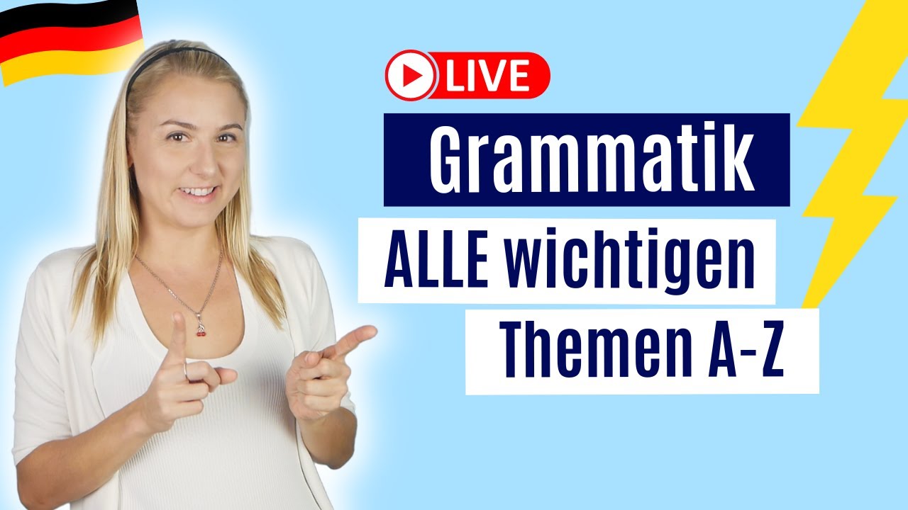 Deutsch Grammatik, Basics of the German Grammar, Präpositionen, Pronomen, Verben, Konjunktiv II,