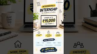 INTERNSHIP FOR B.TECH STUDENTS🚨 Freshers Eligible | ₹30K Stipend 💻#shorts #Internship #Freshers #job