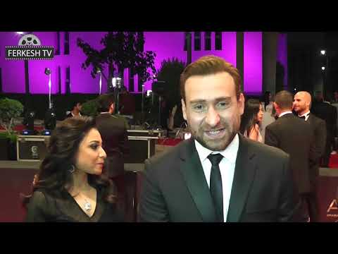 شاهد موقف كوميدى بين نضال الشافعى وزوجته فى حفل الأوسكار 