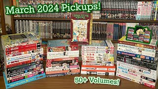 50+ Volume Massive MANGA HAUL!  March 2024 Pickups