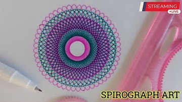 Amazing spirograph art 🛑LIVE 🎞️🎥 EP- 7