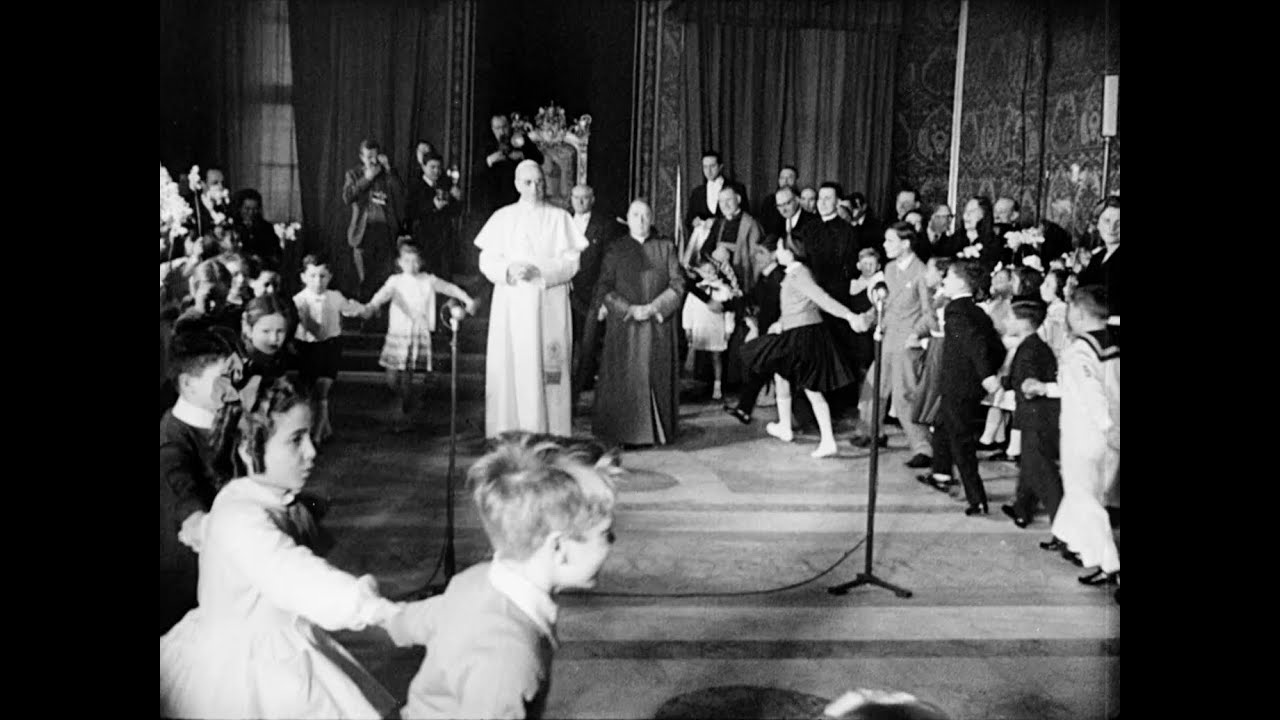Pope Pius XII meets with children on his 80th birthday [1956] [HD]
