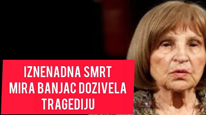 Iznenadna SMRT! Umro je SIN Mire Banjac! Nasa glumica VAN SEBE zbog tragedije! #mirabanjac