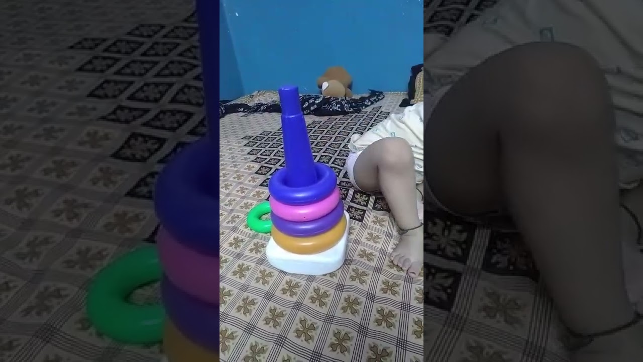 my baby learning ... tower ring