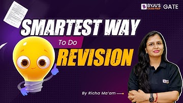 Smartest Way to do Revision | Must Know - GATE Revision Strategy | Crack GATE 2024 | BYJU