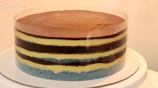 Layered Boston Cream Cake | Gaely Cake