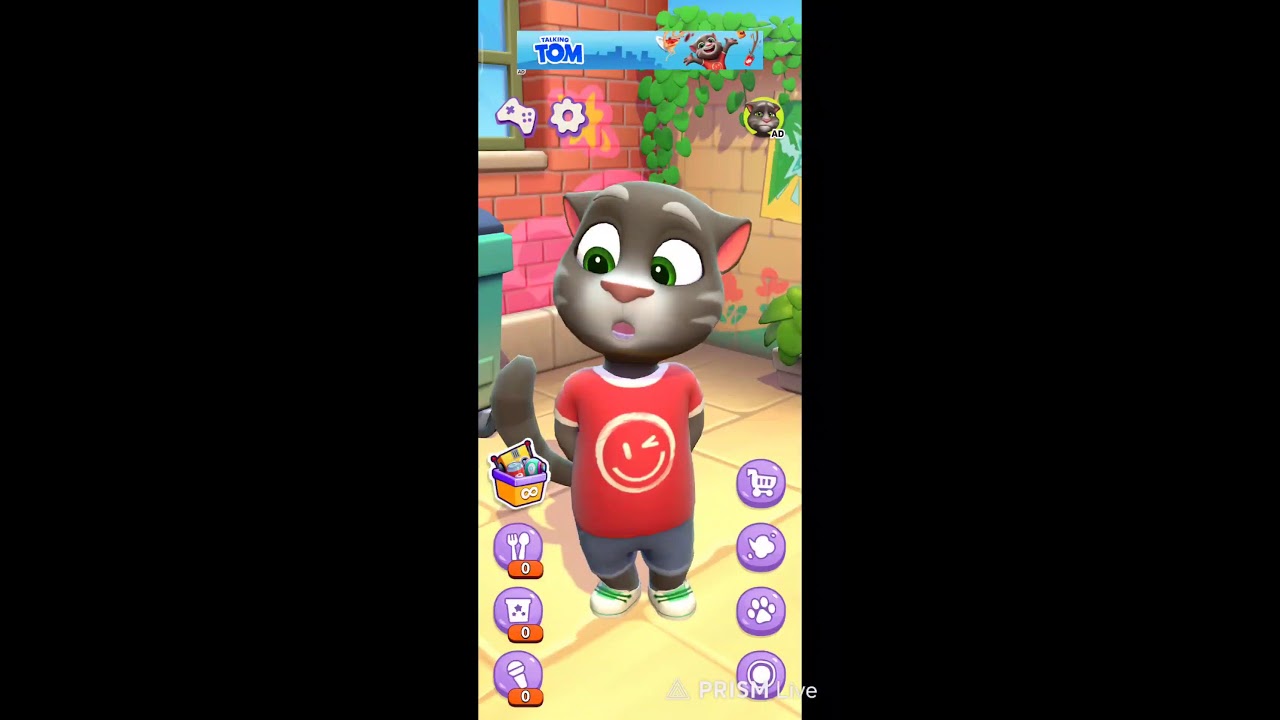 talking tom 2 live #talkingtom #talkingtom2 #trending #live #funnycat #satisfying