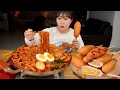 토핑 가득 즉석떡볶이와 핫도그🌭먹방 길거리 분식 특집 Tteokbokki &amp; Hotdog MUKBANG