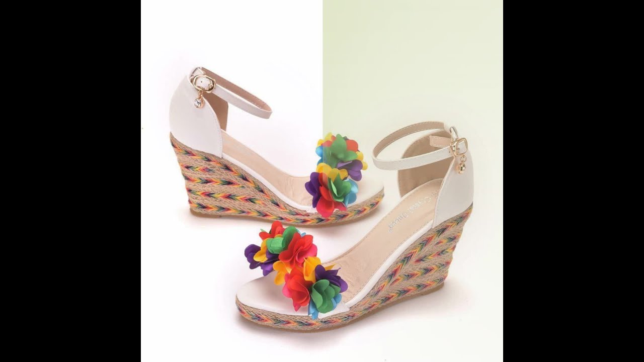 JUST ARRIVED - 20% OFF - Colorful Flower Wedge Sandals at BalSata.com
