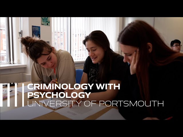 Watch Why Choose 'Criminology with Psychology'? on YouTube.