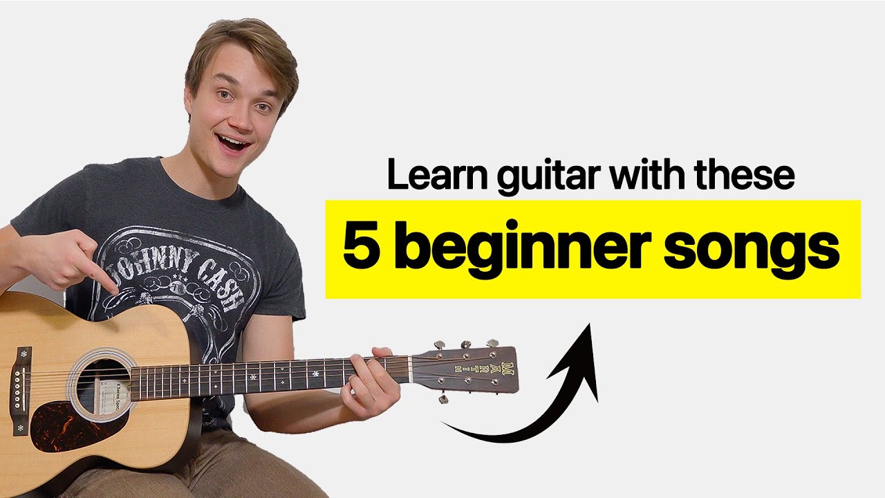5 Easy Guitar Songs that EVERY Beginner Should Learn - YouTube