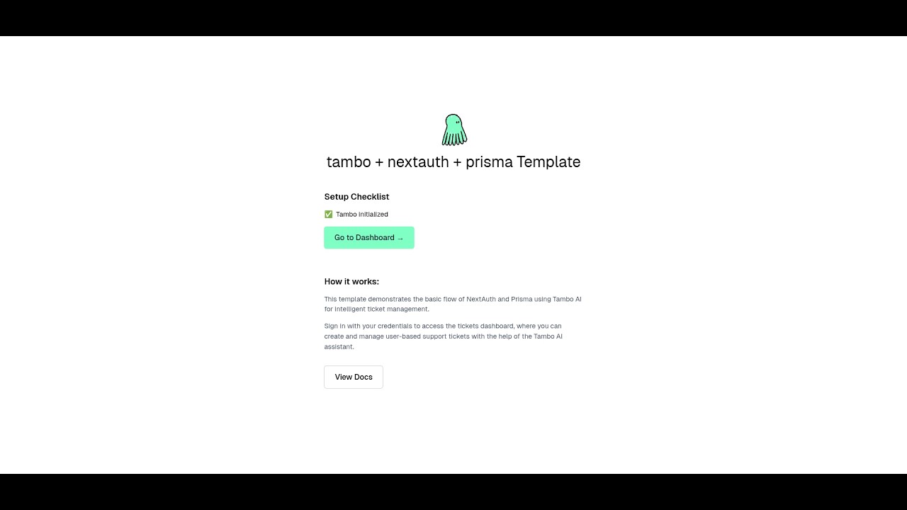 Nextauth tambo prisma Template - YouTube