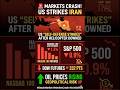 🚨 BIG MARKET CRASH COMING? US-Iran War Escalates | Nifty & Sensex Massive Fall Ahead! #shorts