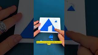 Tiny Triangle vs Space Puzzle… Can It Fit Between the Blocks 🔺🧩  Looks Impossible! 🧠🔥#Thinkingskill