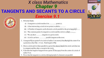 EX-9.1 X class TANGENTS & SECANTS TO A CIRCLE