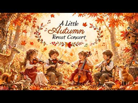 🍁 Autumn Forest Concert | Cozy Baroque String Music for Reading & Relaxing | No Mid-Roll Ads 🎶