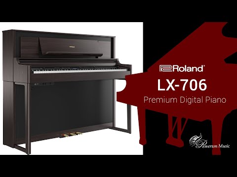 Цифрове піаніно ROLAND LX706-CH, видео 2