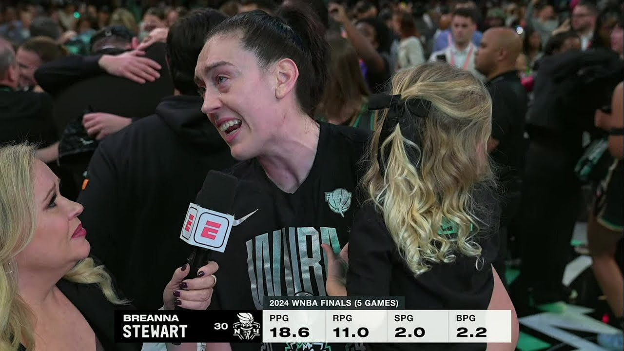 Breanna Stewart after WINNING WNBA Championship (interview) | New York ...