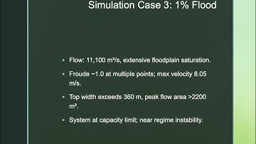 One-Dimensional Hydraulic Flood Simulation using HEC-RAS for a Single Reach of the Pongola River